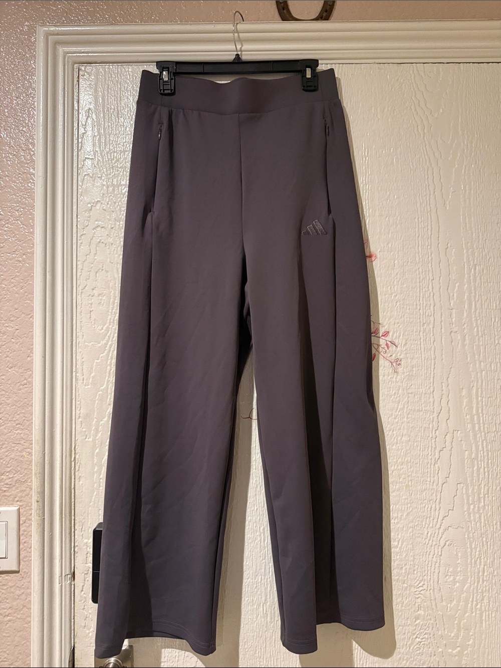 adidas Men’s Charcoal Gray Sweatpants with Logo
